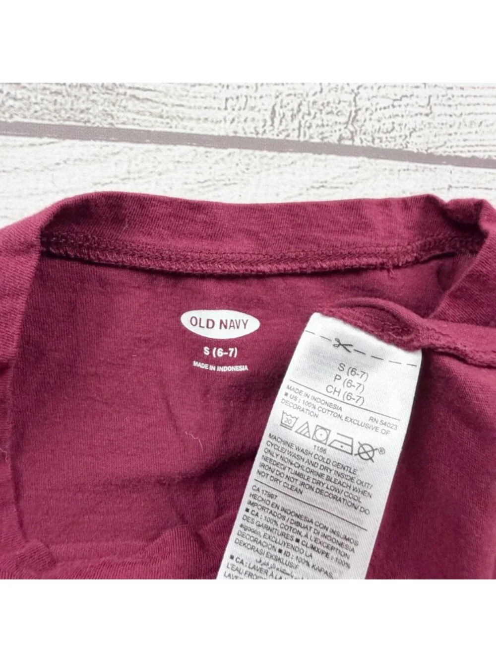 Old Navy Girls Maroon Long Sleeve Tunic Dress 